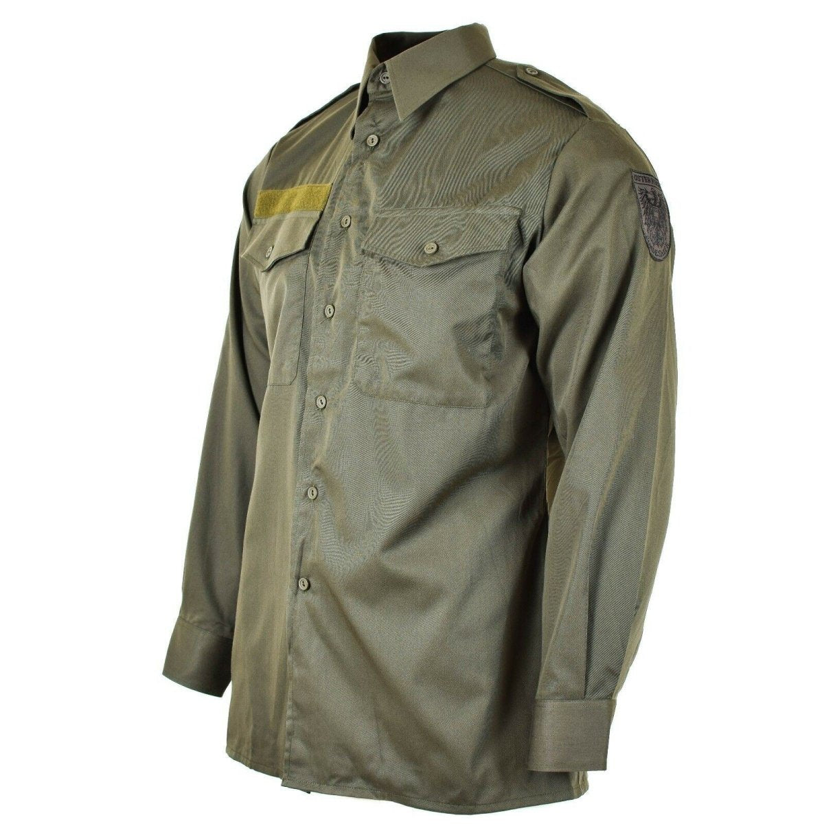 Äkta österrikiska arméskjorta M65 O.D Military Combat Long Sleeve Olive Bdu New