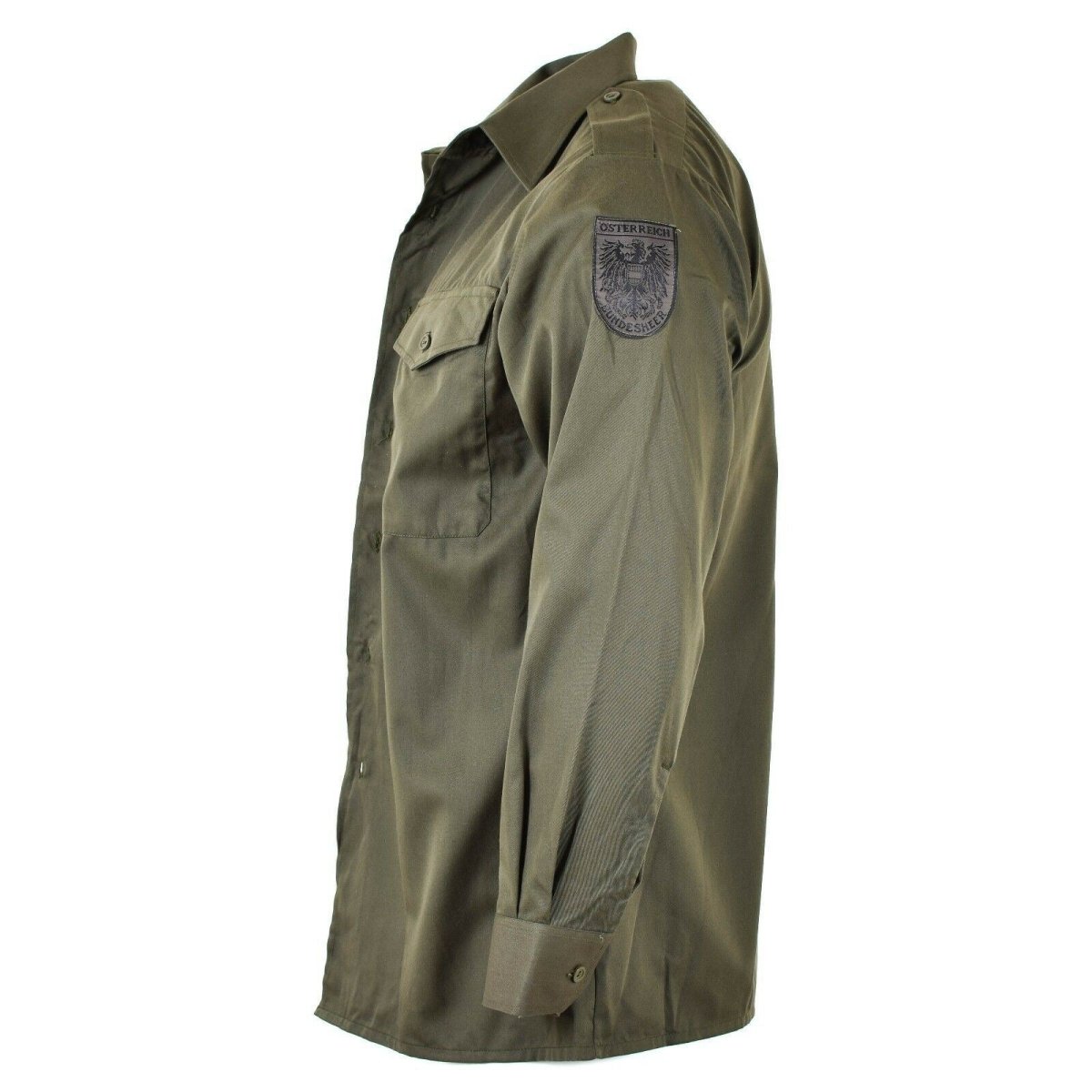 Äkta österrikiska arméskjorta M65 O.D Military Combat Long Sleeve Olive Bdu New