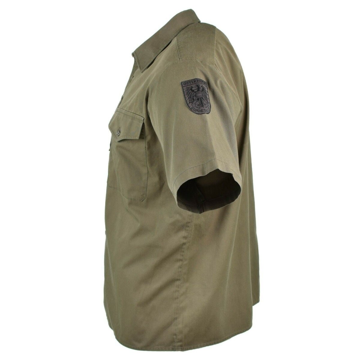 Äkta österrikiska arméskjorta M65 O.D Militär strid Kort ärm Olive BDU