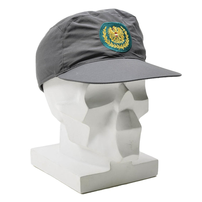 Äkta österrikiska militärgrå Goretex Army Cap Foldbara öronflikar Huvudbonader Nya