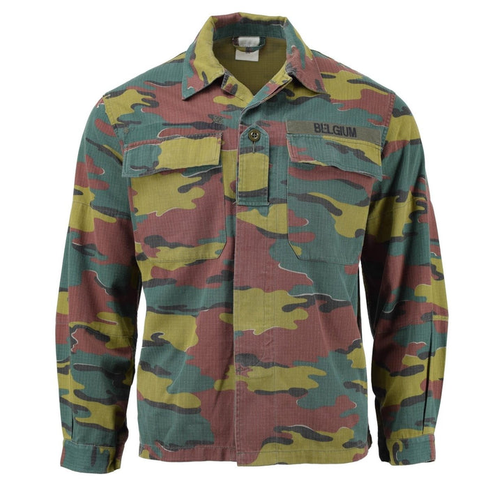 Genuine Belgian Army Combat Field Shirt Blouse Rip Stop Military Surplus - GoMilitar