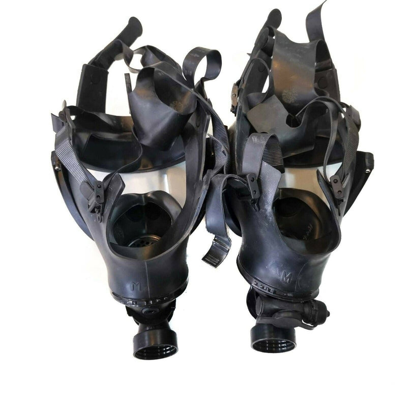 Äkta belgisk gasmask full ansiktsskyddshoppspanorama
