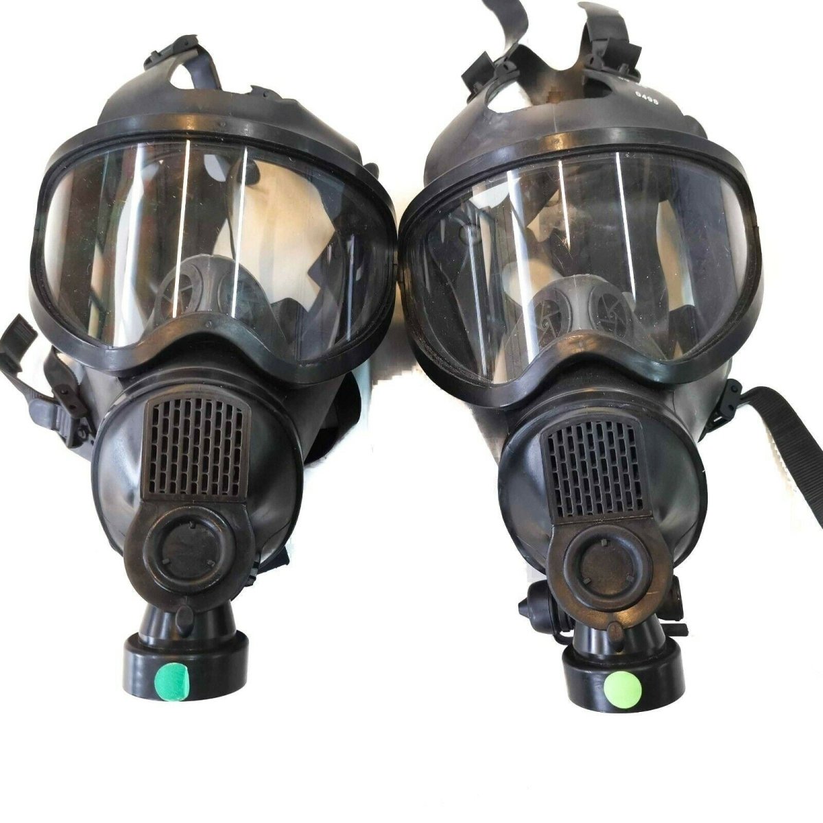 Äkta belgisk gasmask full ansiktsskyddshoppspanorama