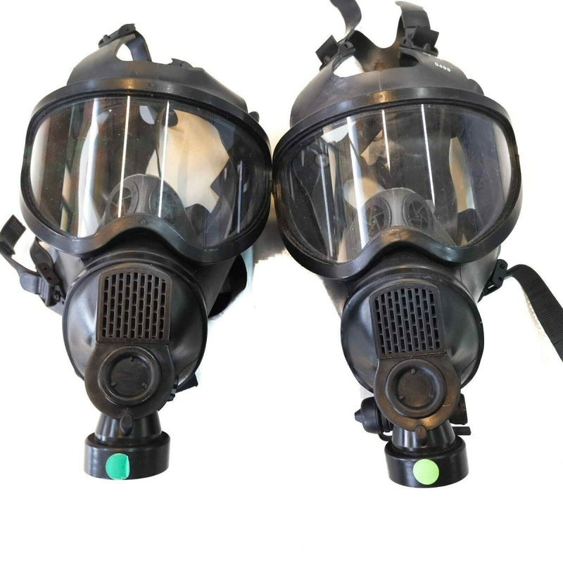 Äkta belgisk gasmask full ansiktsskyddshoppspanorama
