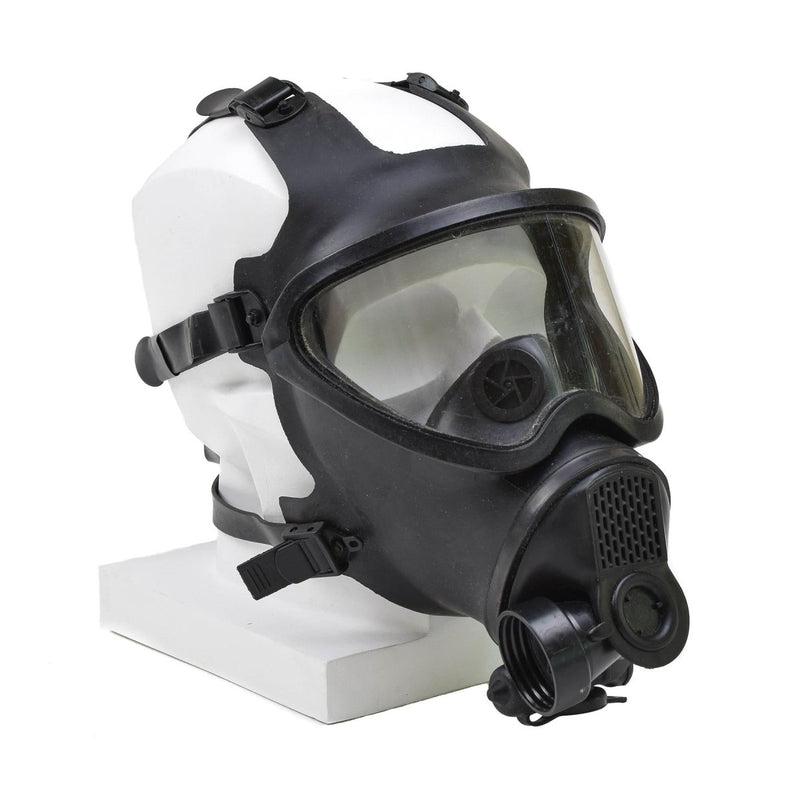 Äkta belgisk gasmask full ansiktsskyddshoppspanorama