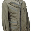 Äkta belgiska militärjacka olivfält trupper bdu hooded parka vintage ny