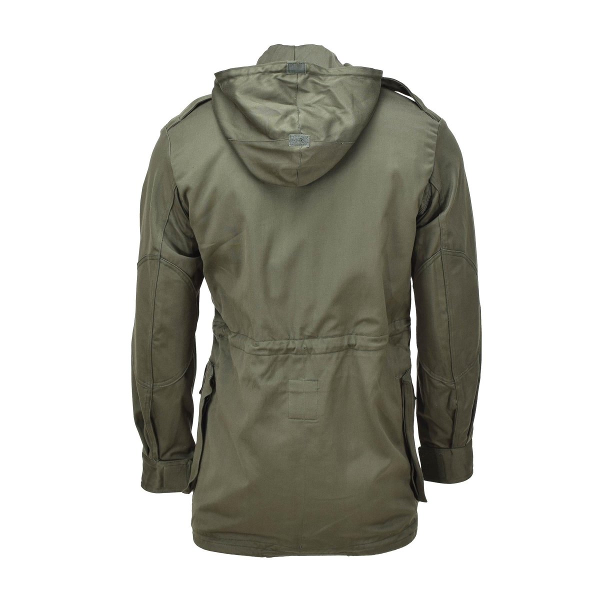 Äkta belgiska militärjacka olivfält trupper bdu hooded parka vintage ny
