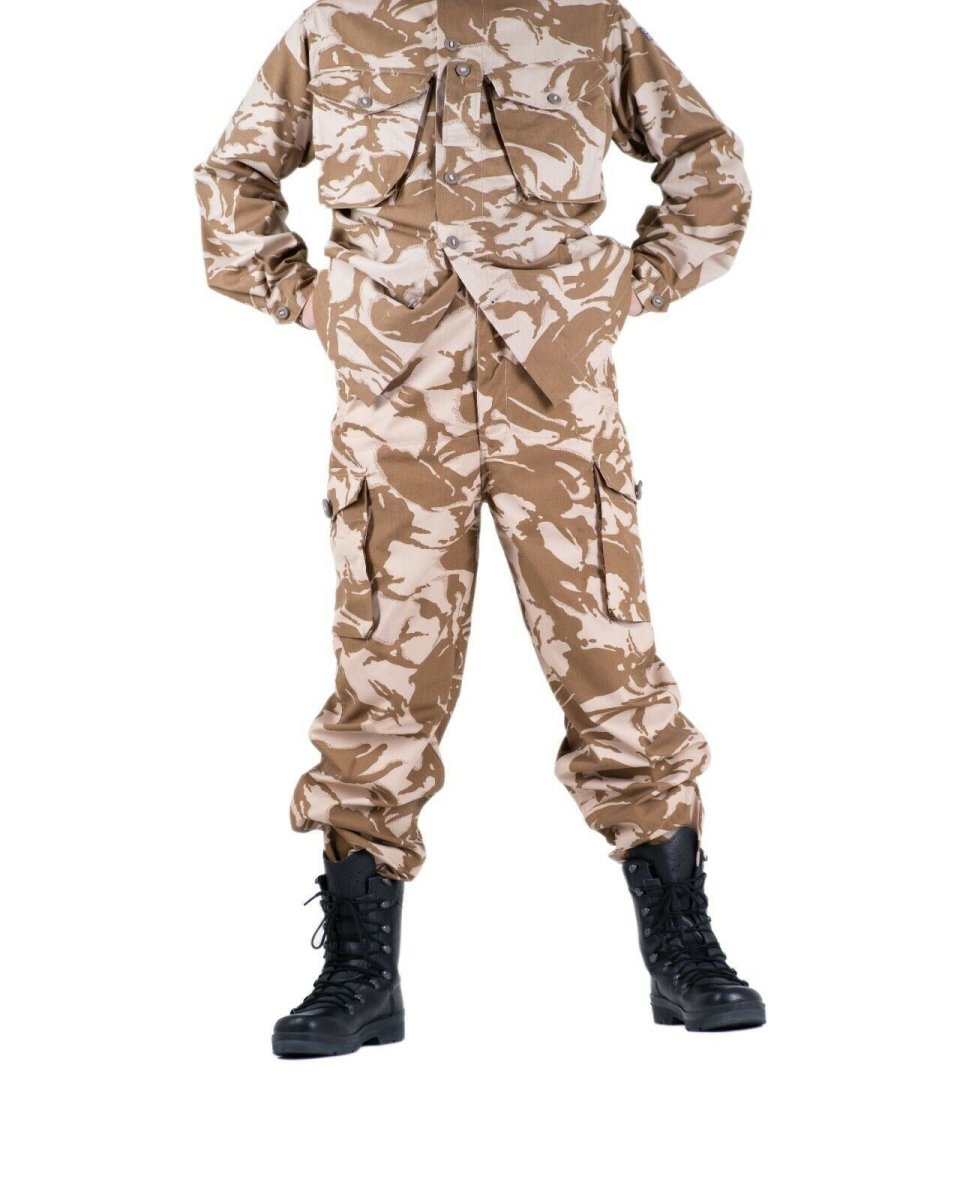 Äkta brittiska arméstrandbyxor öken militära byxor vindtäta nya