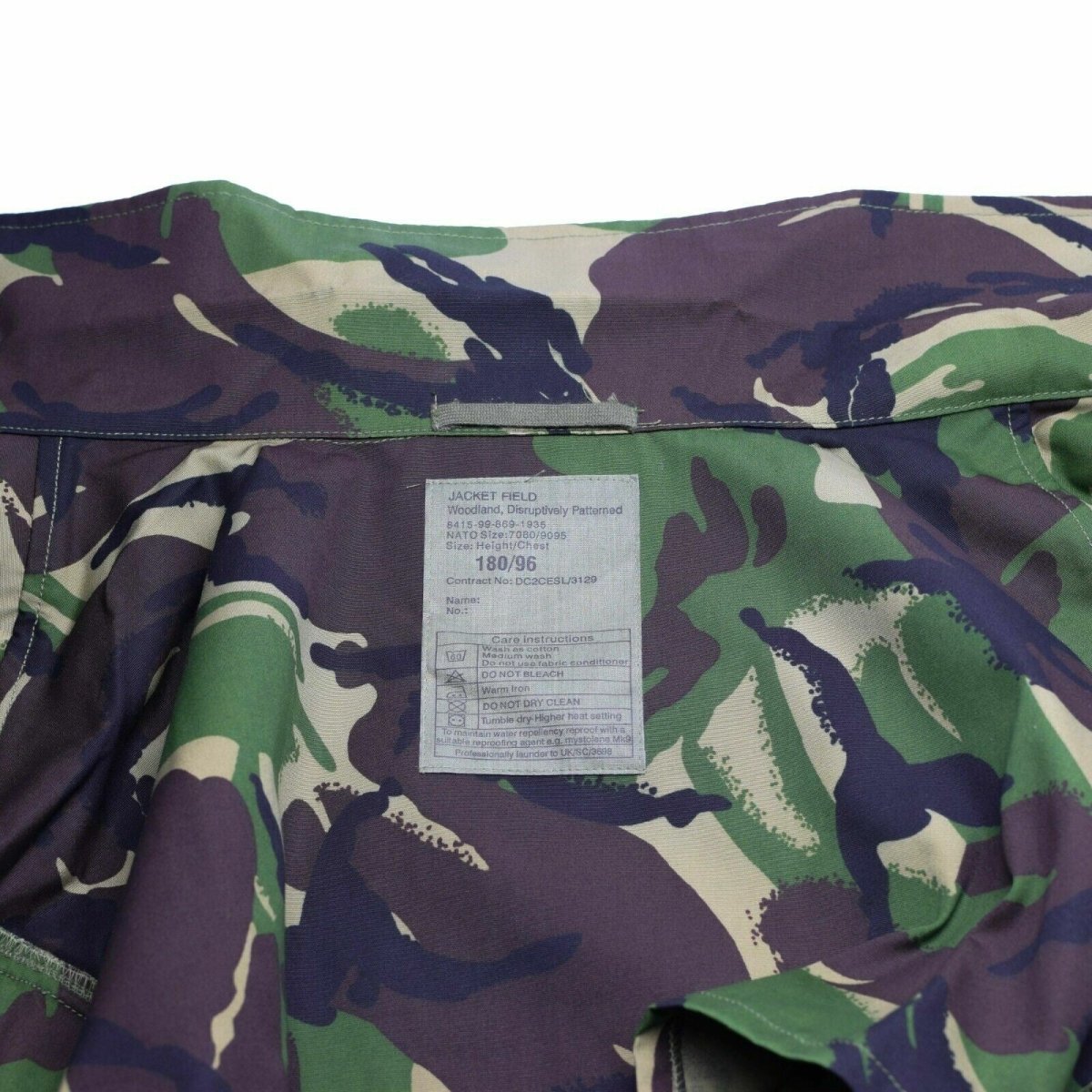 Äkine British Army Jacket Combat DPM Camouflage Jungle Military Parka 95