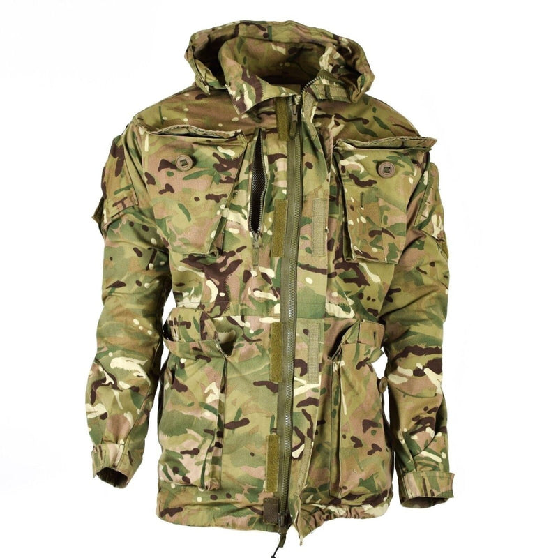 Äkta brittiska arméns militära strid MTP Field Jacka Parka Smack Windproof Hood