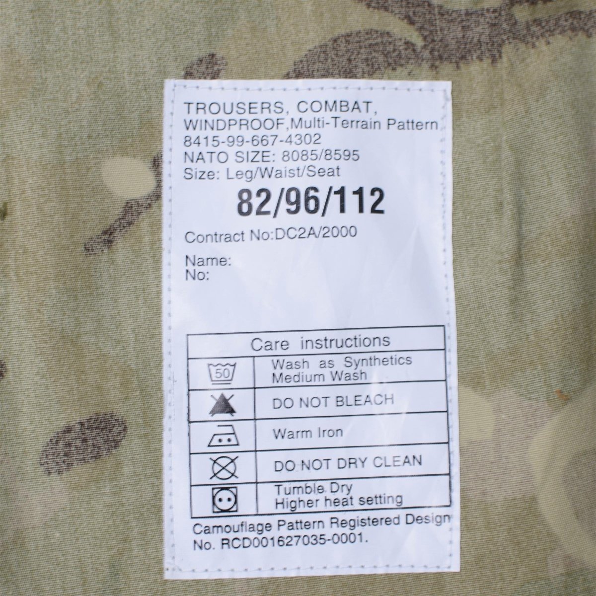 Äkta British Army Pants Field Troops Military Combat MTP Byxor Windproof