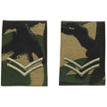 Äkta brittiska arméer axel slingor tyg korporal militär insignia dpm camo