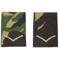 Äkta British Army Shoulder Loops tyg Lance Corporal DMP Camo