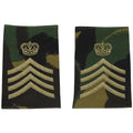 Äkta brittiska arméer axel slingor tyg större militär insignia dpm camo