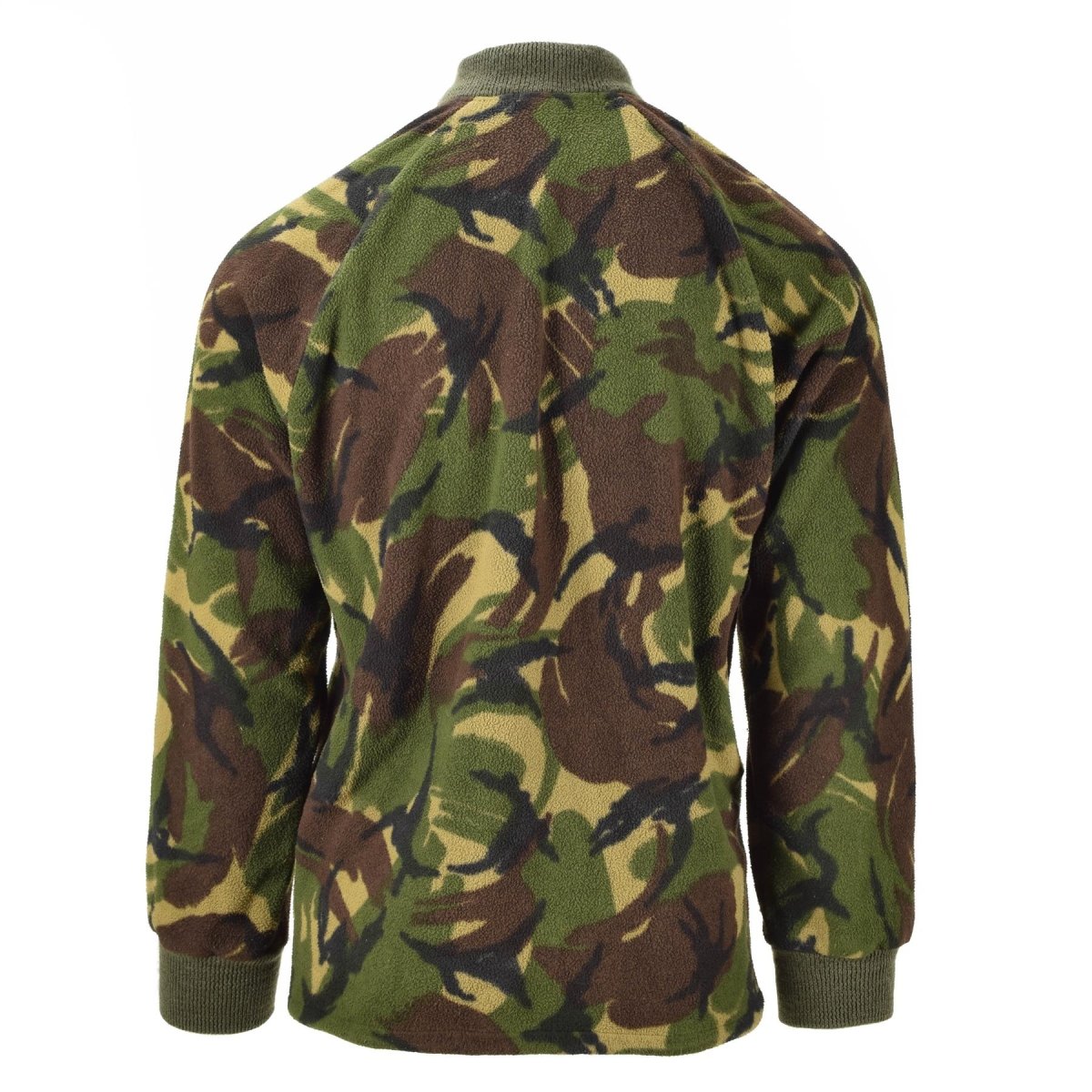 Äkta brittiska Cardigan Army Thermal Jacket Fleece DPM Camo Jumper Men Zip-Up