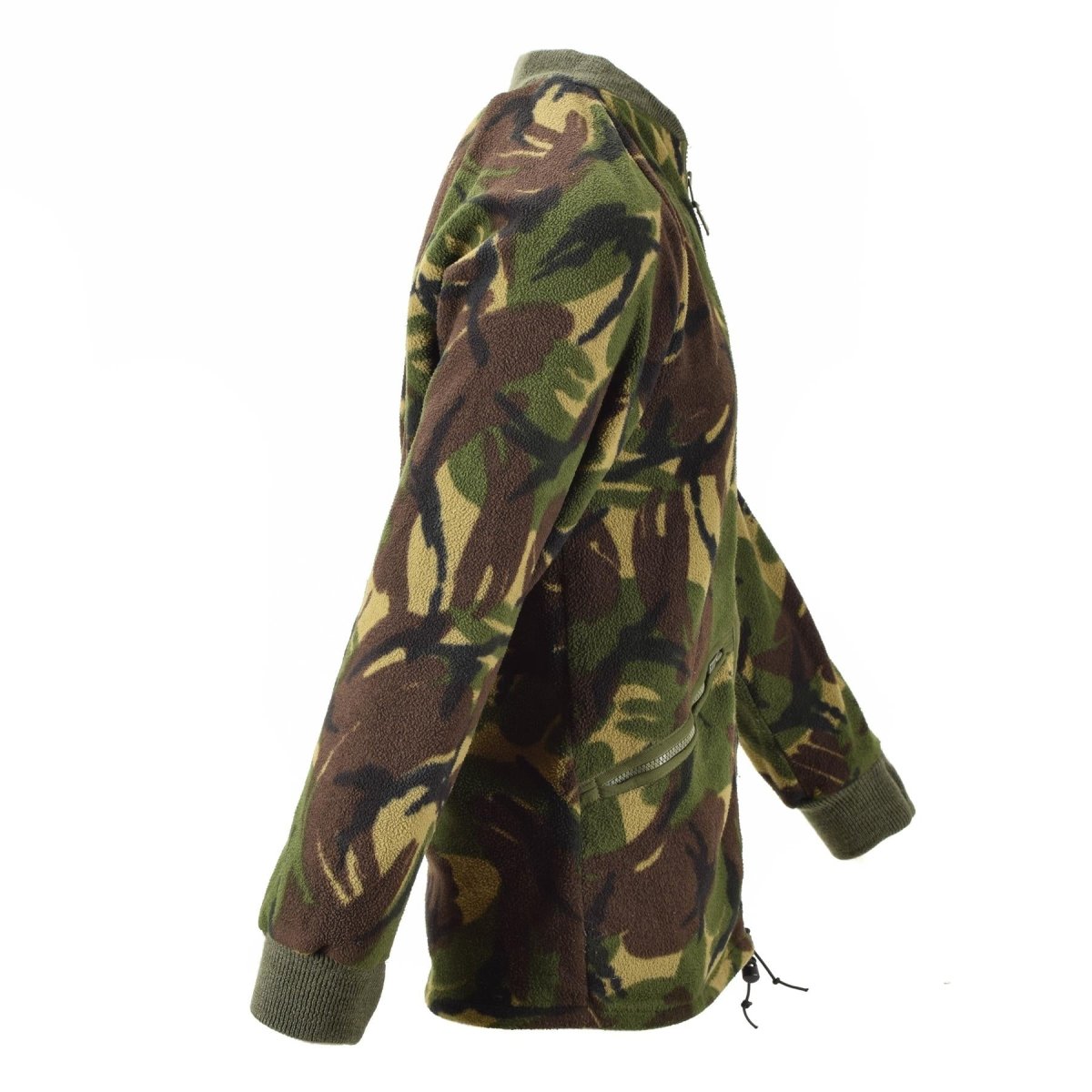 Äkta brittiska Cardigan Army Thermal Jacket Fleece DPM Camo Jumper Men Zip-Up