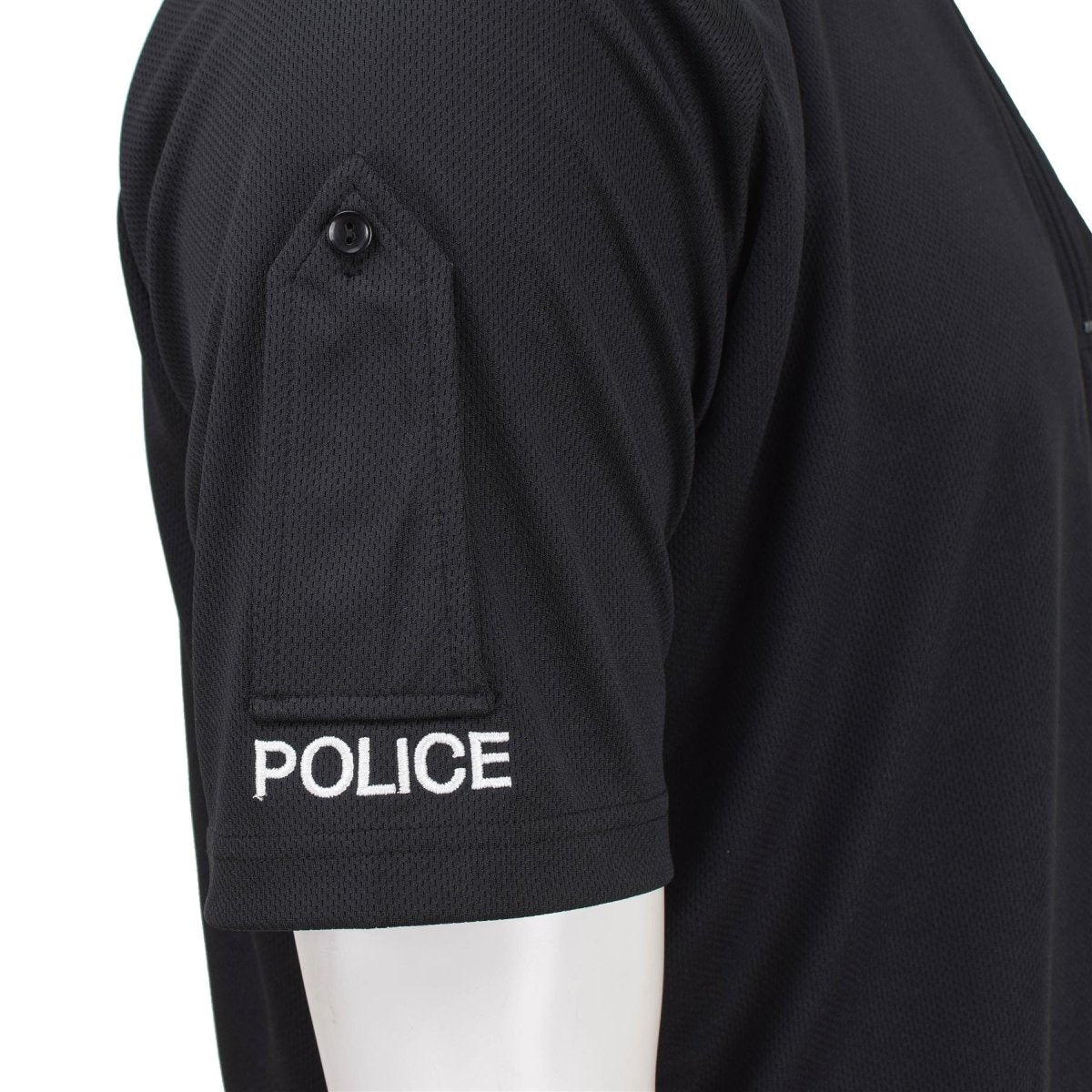 Äkta brittisk funktionell polis t-shirt andningsbara aktivkläder svart skjorta ny