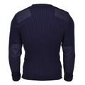 Äkta brittiska militärblå pullover bodywarmer ull jumper commando tröja