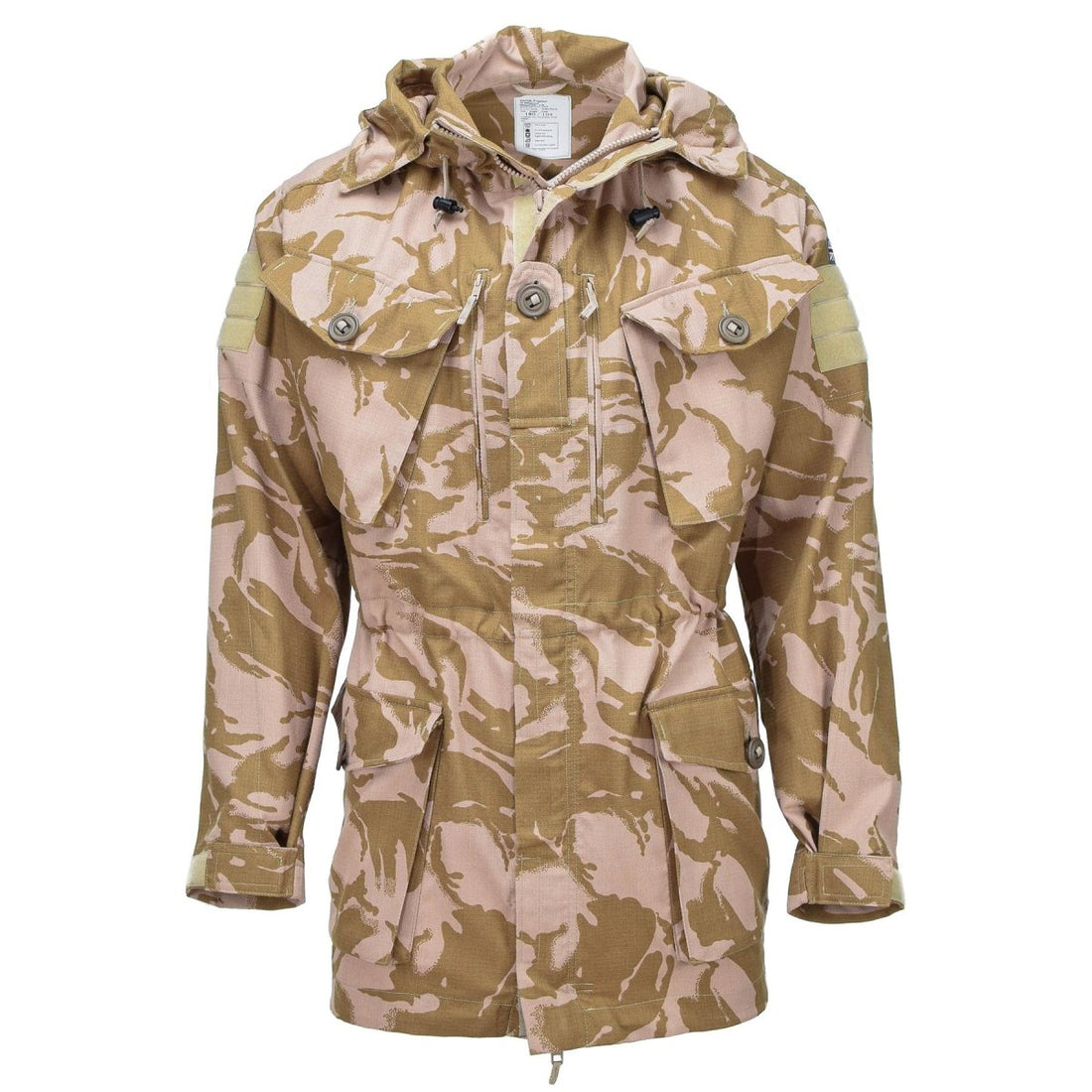 Äkta brittisk militär smock jacka flambeständig vindtät huva parka ny
