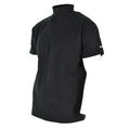Äkta brittisk polis t-shirt svart andningsbar funktionell främre zip-skyddsskjorta
