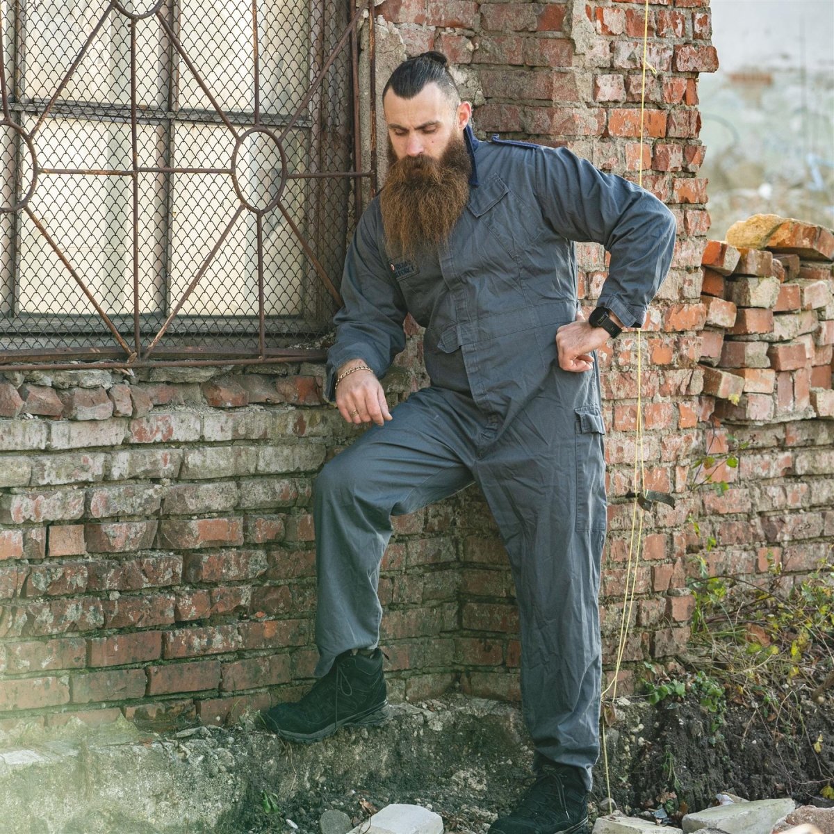 Äkta brittiska kungliga flygkrafter Coverall Uniform Issue panna män passar blå