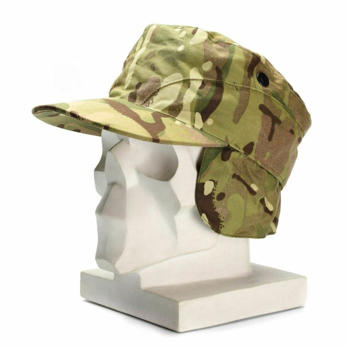 Äkta brittisk armé öronlappar mössa MTP kamouflage militär hatt multicam - GoMilitar