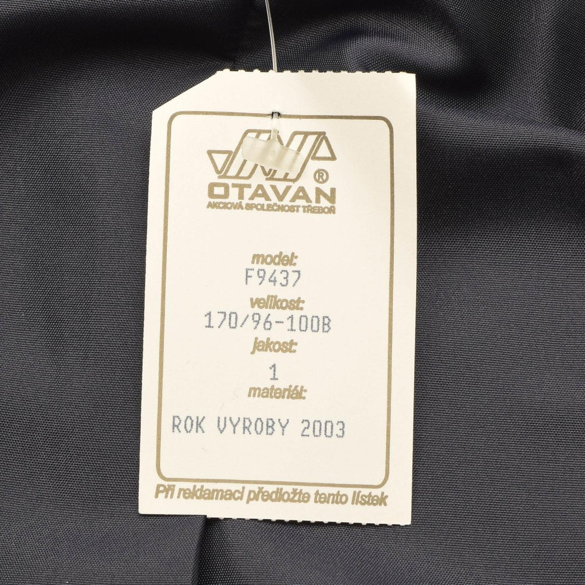 Äkta tjeckiska arméblå blouson silverknappar avslappnad militärblusjacka ny