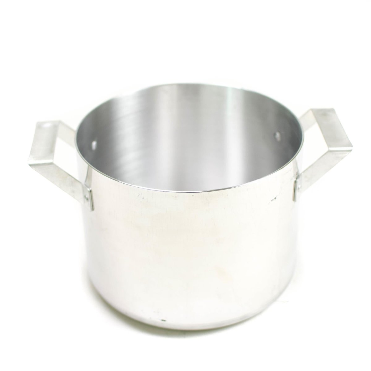 Äkta tjeckisk armépanna med lock 2 l aluminiumkokning 0,5 gal militär köksredskap