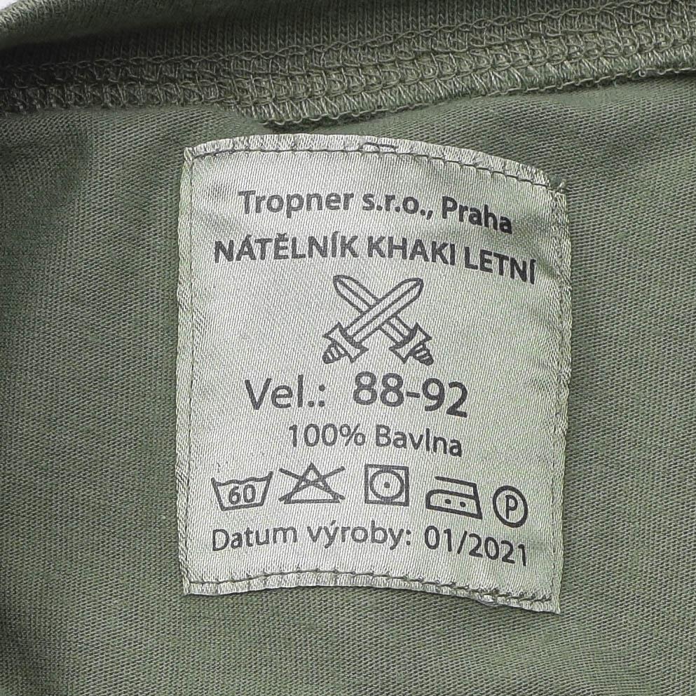 Äkta tjeckiska armé T-shirt Olive Od Green Underwear First Layer Field Shirt Ny