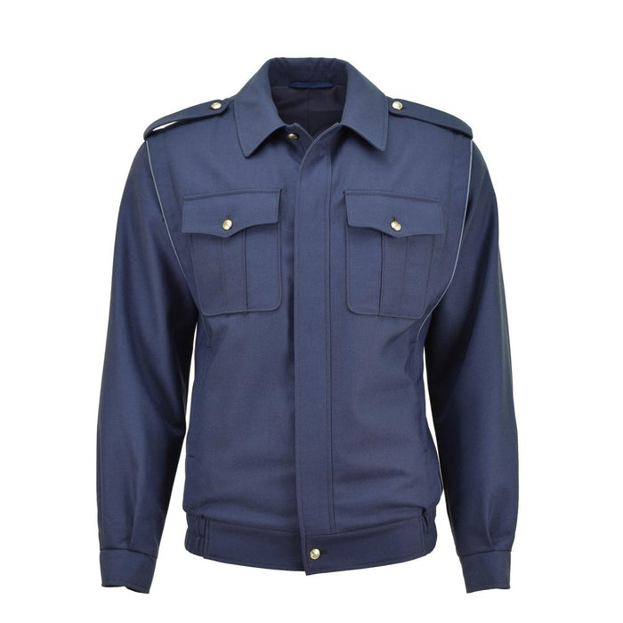 Äkta tjeckisk militärblå blusjacka gyllene knappar casual armyblus NYHET - GoMilitar