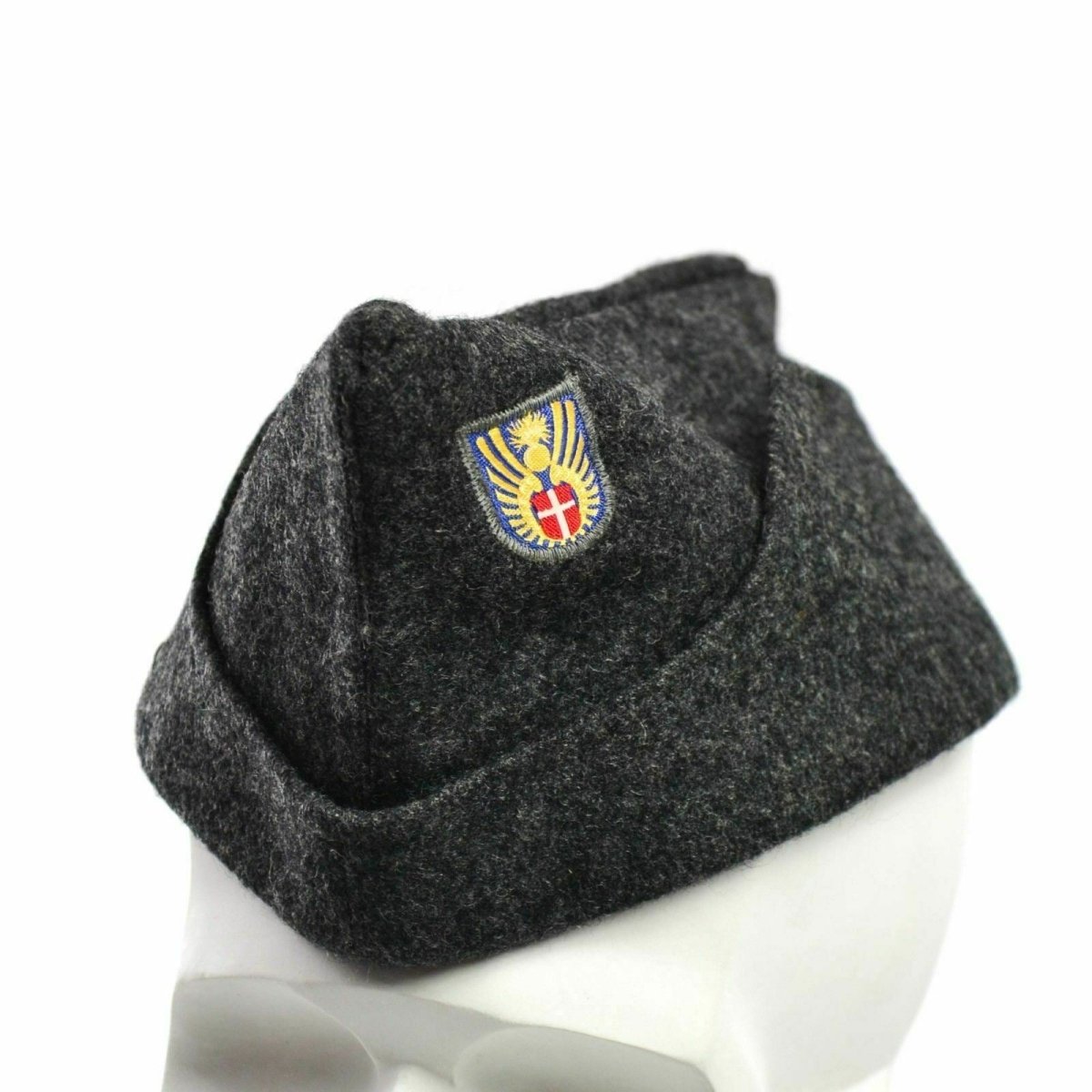 Äkta danska armé Wool Side Cap Military Field Combat Garrison Cap 1950 -talet hatt