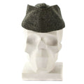 Äkta danska armé Wool Side Cap Military Field Combat Garrison Hat Gray 1950 -talet