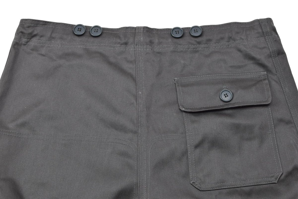 Äkta danska M71 Army Grey Work Pants Justerbar midje vintage byxor nya