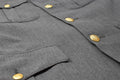 Äkta danska enhetliga jacka Army Grey Military Surplus Uniform Dress Officer