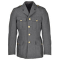 Äkta danska enhetliga jacka Army Grey Military Surplus Uniform Dress Officer