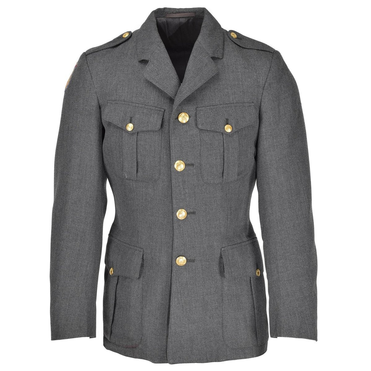 Äkta danska enhetliga jacka Army Grey Military Surplus Uniform Dress Officer