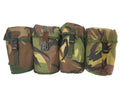 Äkta holländska armékanten w Pouch & rostfritt stålkopplock lock dpm camo molle