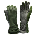 Äkta holländska arméstridshandskar läder aramid fiber luftstyrka militär nomex od