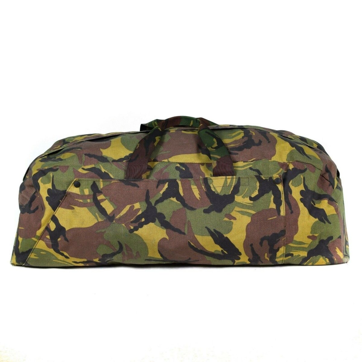 Äkta holländska armé DPM Woodland Weekend Bag Carrier Pouch Pack Duffel ryggsäck