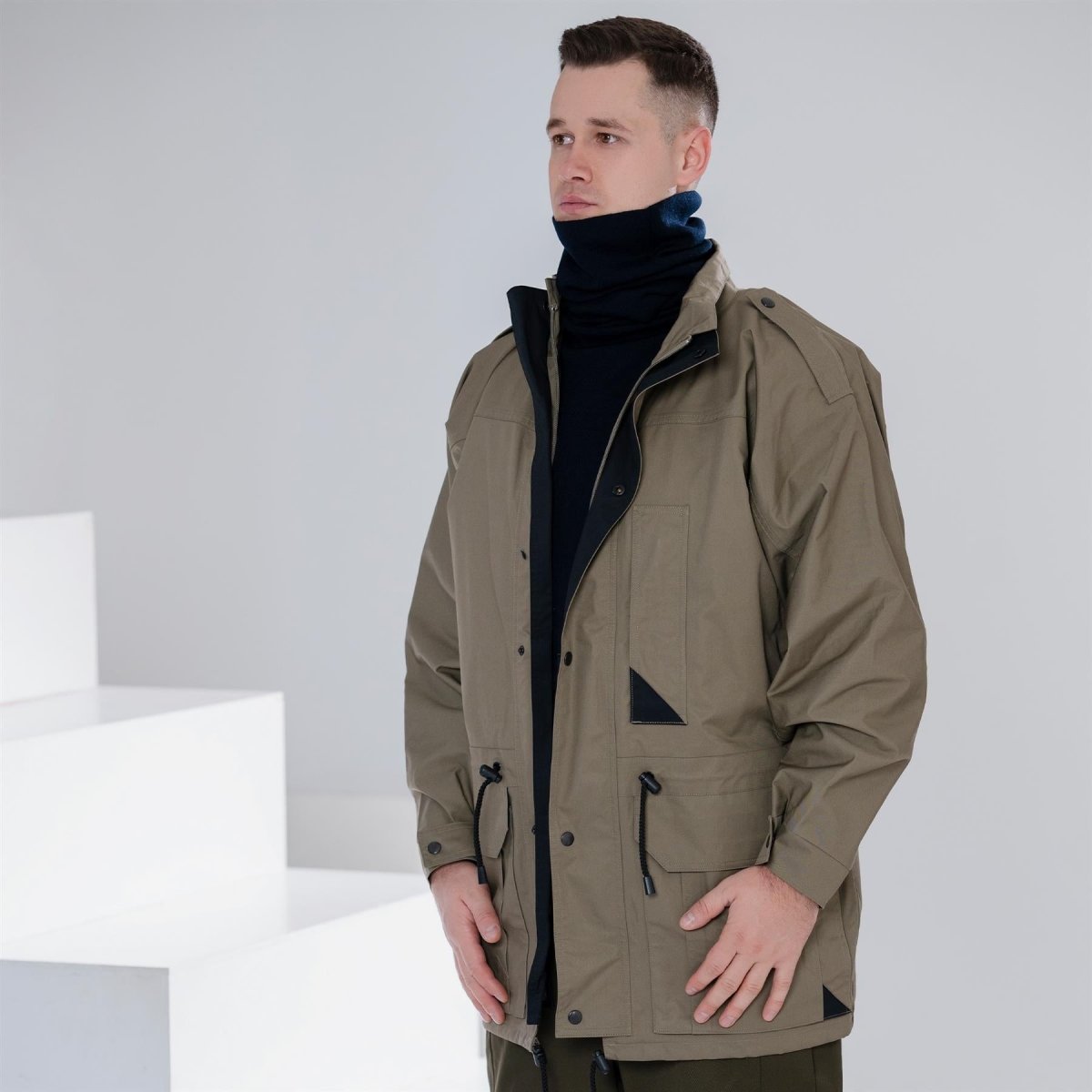 Äkta holländska arméns halsduk Blue Winter Neck Tube Nederländerna Militäröverskott NYTT