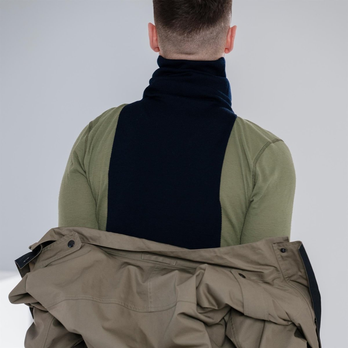 Äkta holländska arméns halsduk Blue Winter Neck Tube Nederländerna Militäröverskott NYTT