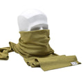 Äkta holländska arméns halsduk Khaki Militäröverskott halsrör Merino Wool Cotton Ny