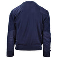 Äkta holländska armétröja blå militär pullover v-hals officer män jumper