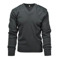 Äkta holländska armétröja Pullover Commando Jumper V-ringning Pullover Dark Green