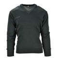 Äkta holländska tröja armé pullover commando jumper mörkgröna v-ringade män nya