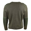 Äkta franska arméns pullover olivkommando jumper militär tröja rund hals