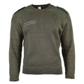 Äkta franska arméns pullover olivkommando jumper militär tröja rund hals