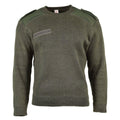 Äkta franska armétröja olivkommando militära män pullover rund hals ny