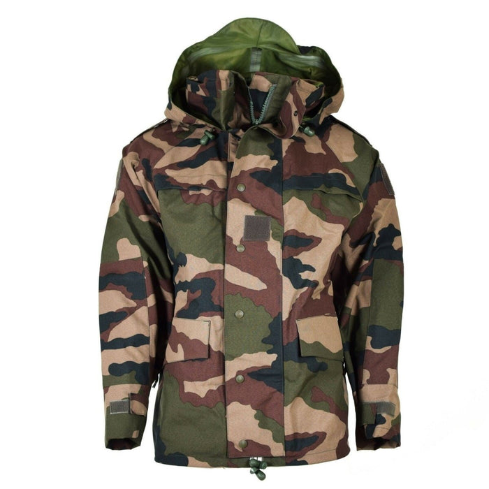 Äkta fransk armé vattentät trilaminat jacka CCE camo hooded regnparka NYHET - GoMilitar