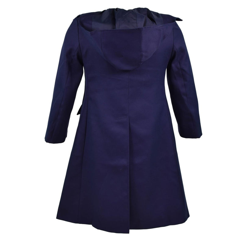 Genuine French Military Coat Army Trench coat dark Blue women's jacket NEW - GoMilitar